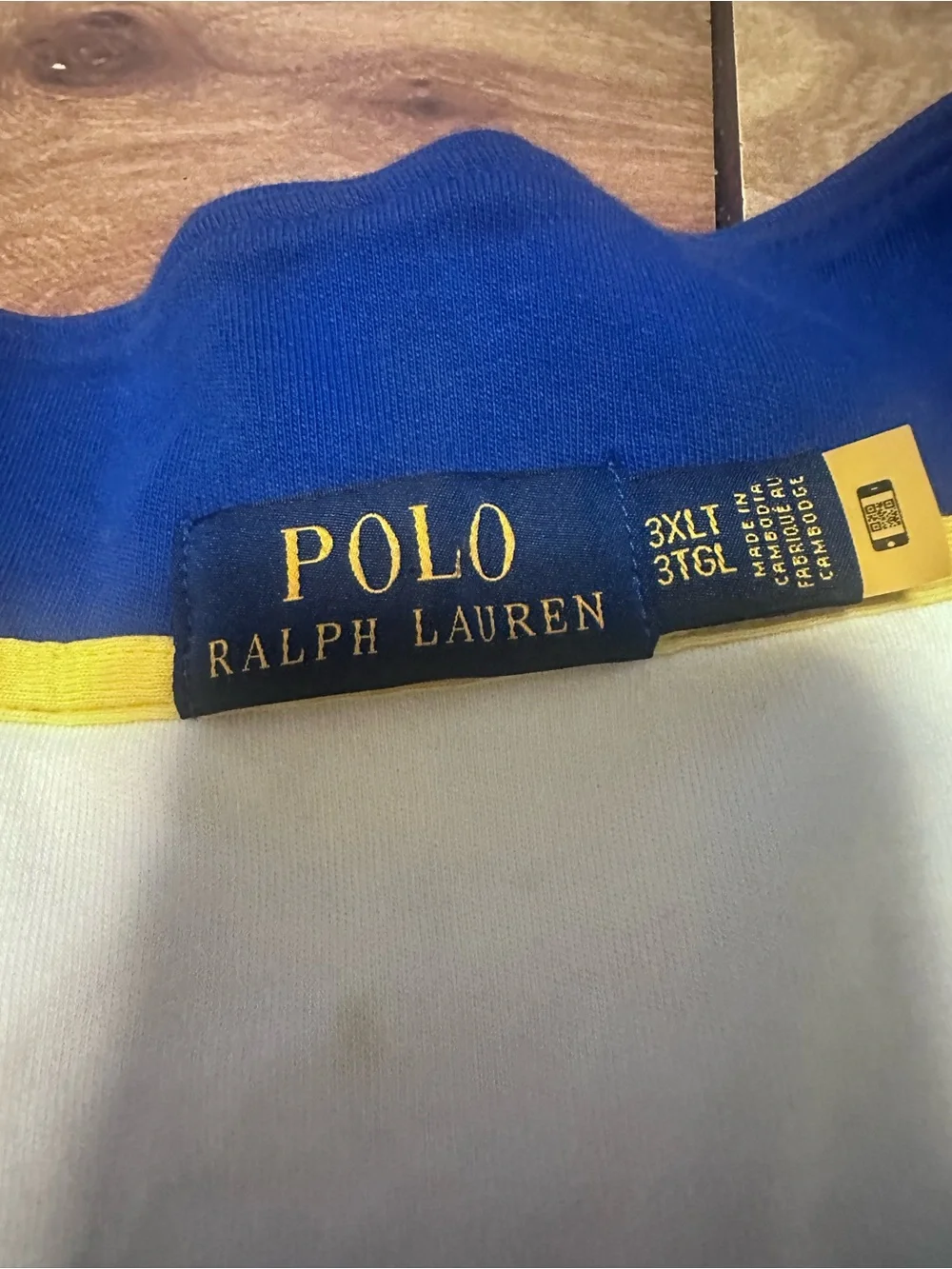 Polo by Ralph Lauren White, Green & Blue Quarter-Zip Pullover